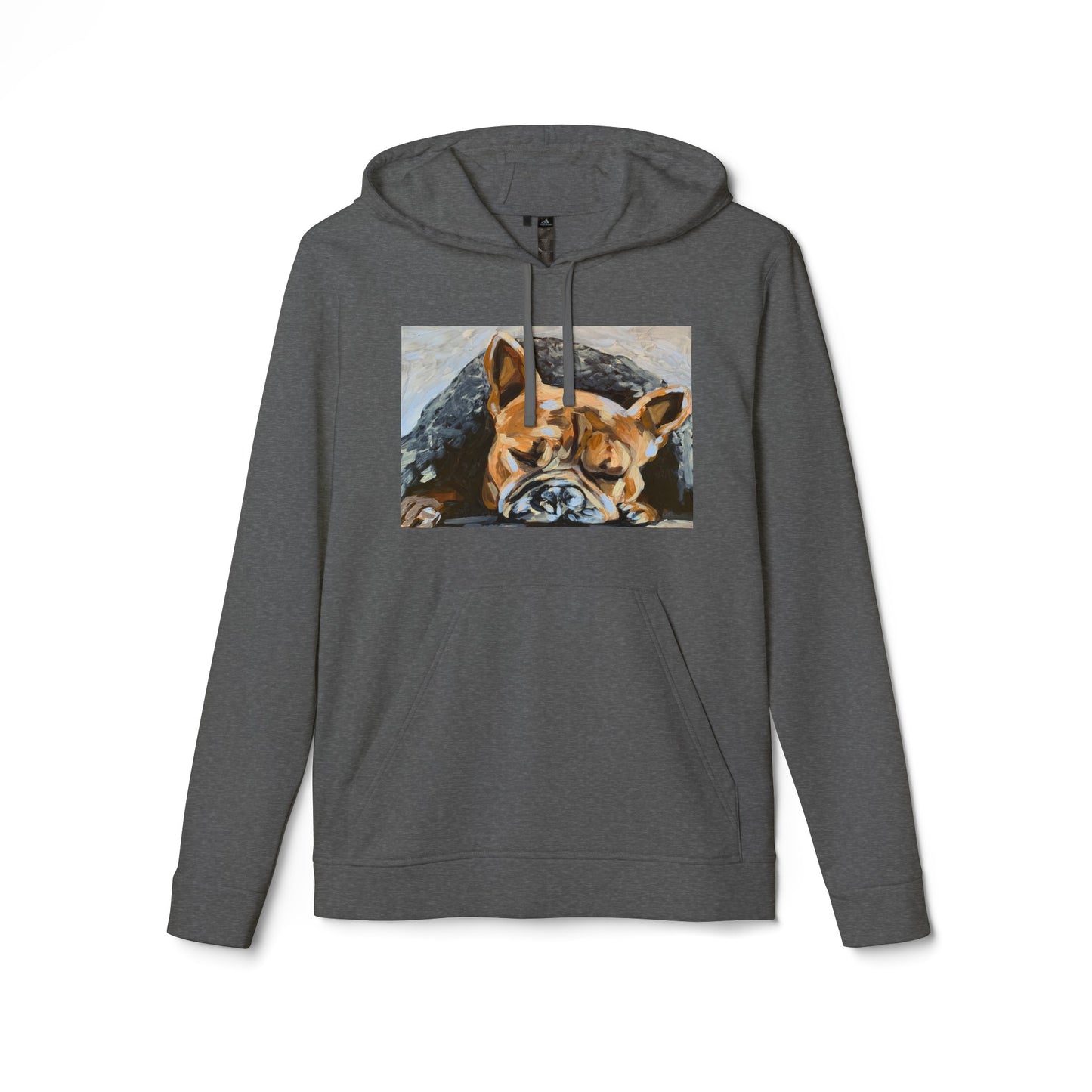 Snuggly Frenchie adidas® Unisex Fleece Hoodie