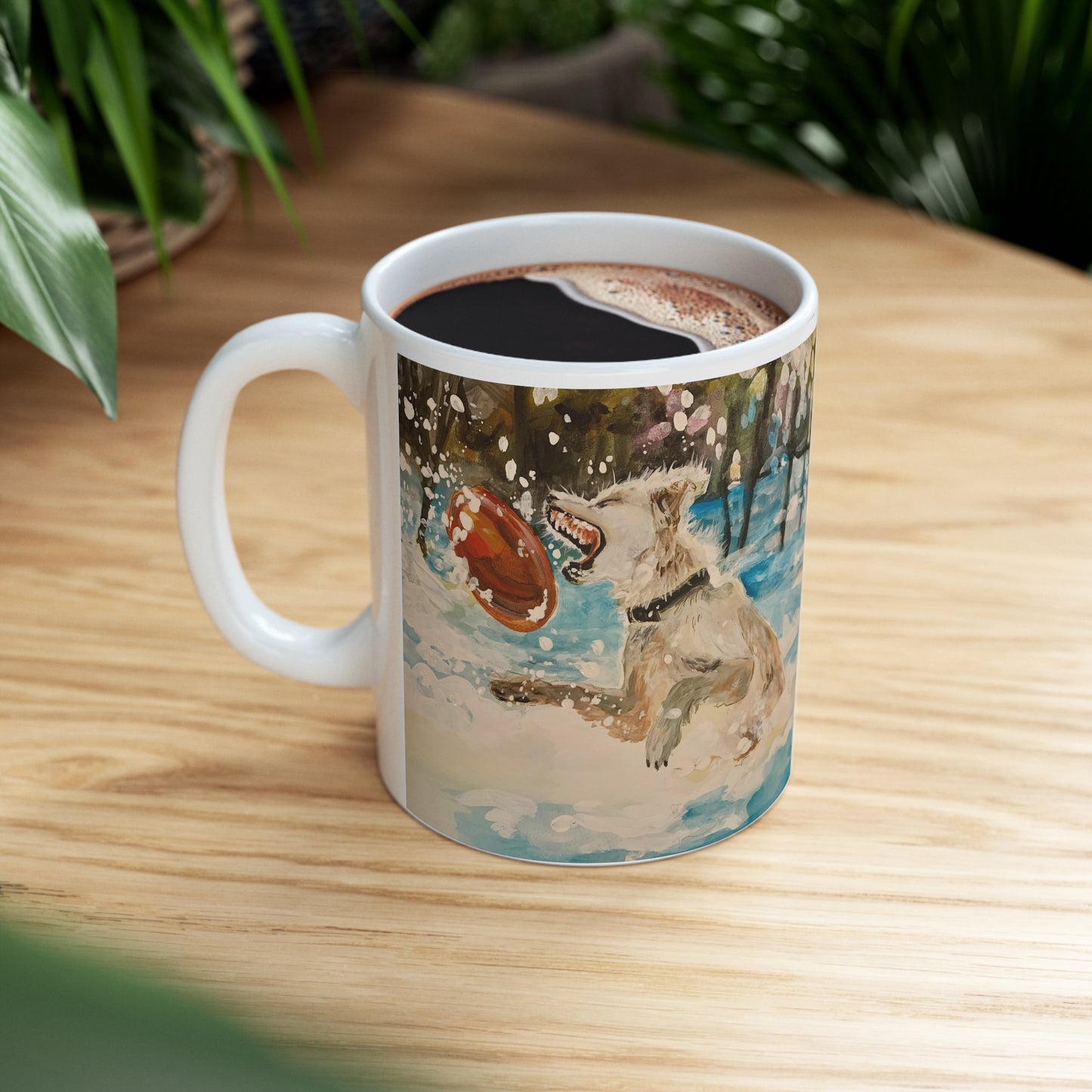 Frisbie Catch- Ceramic Mug 11oz