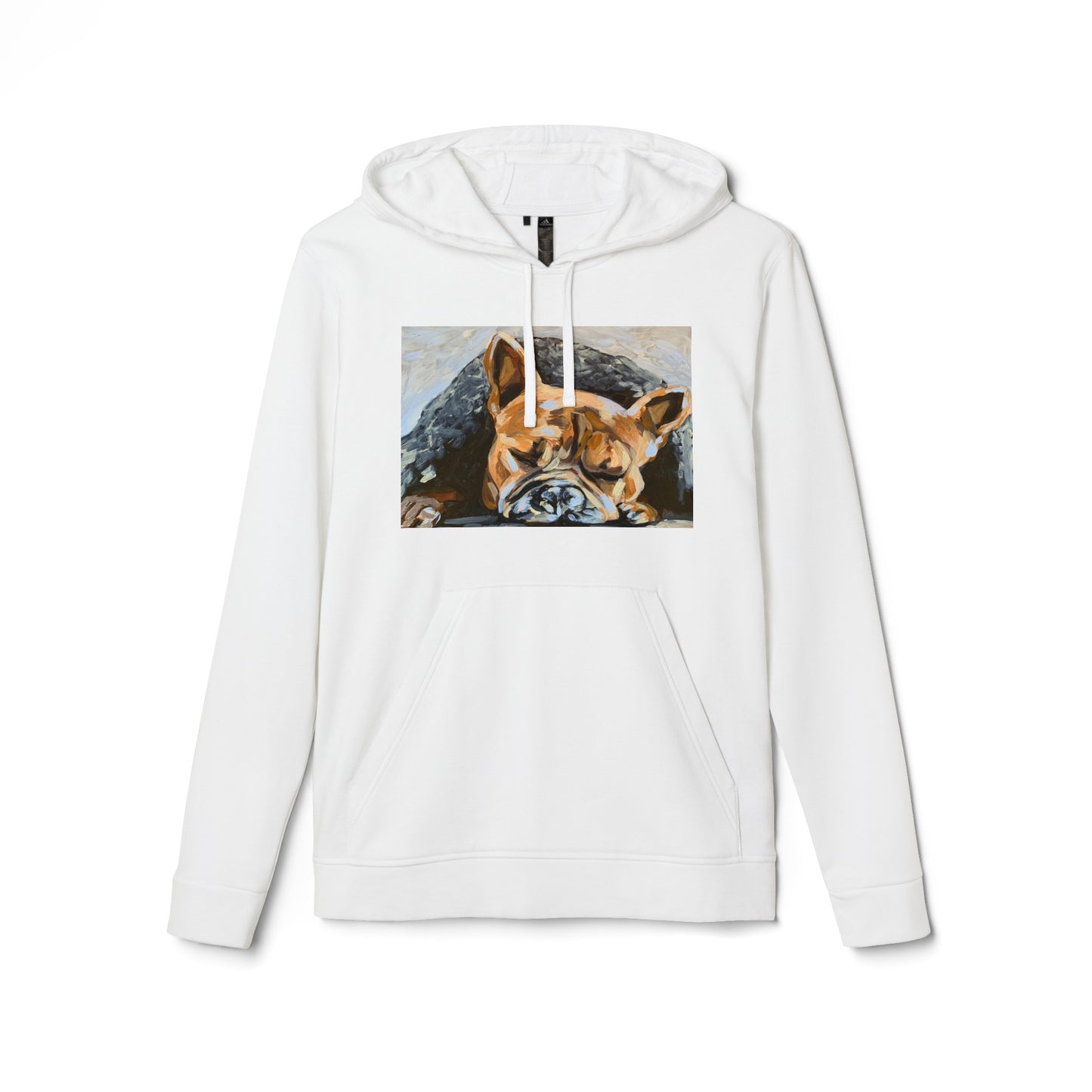 Snuggly Frenchie adidas® Unisex Fleece Hoodie