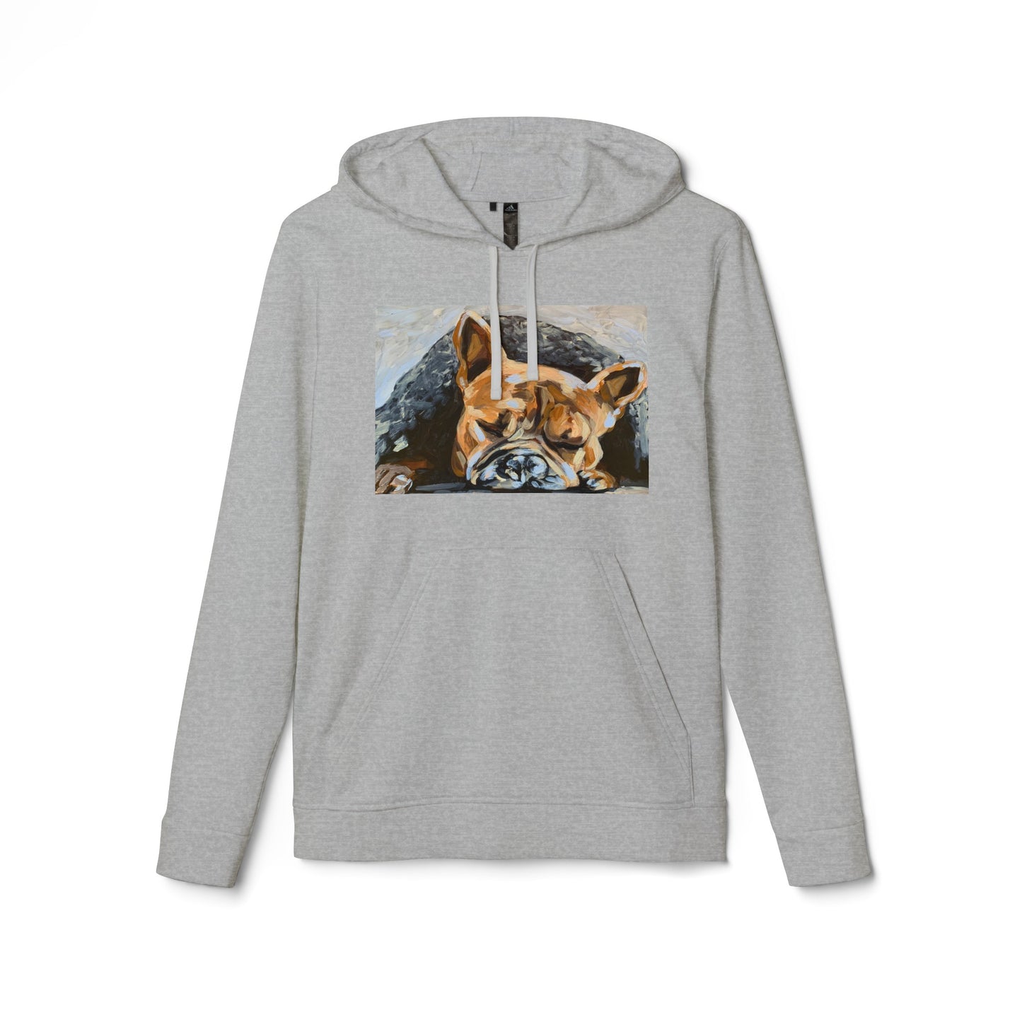 Snuggly Frenchie adidas® Unisex Fleece Hoodie