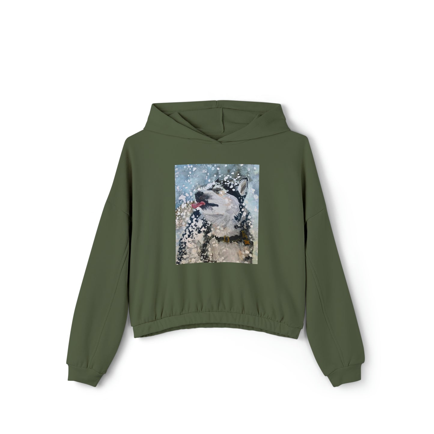 Catching Snow- Cinched Bottom Hoodie