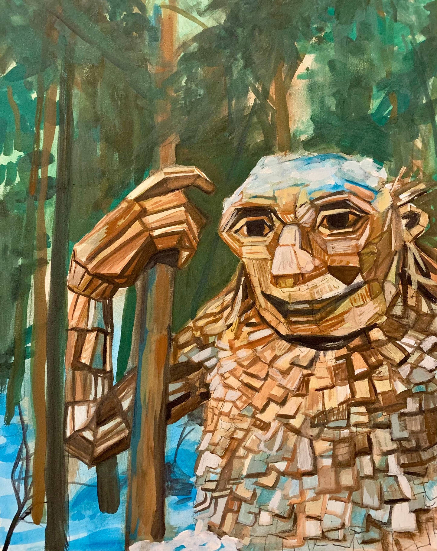 "Breck Troll" Greeting Card