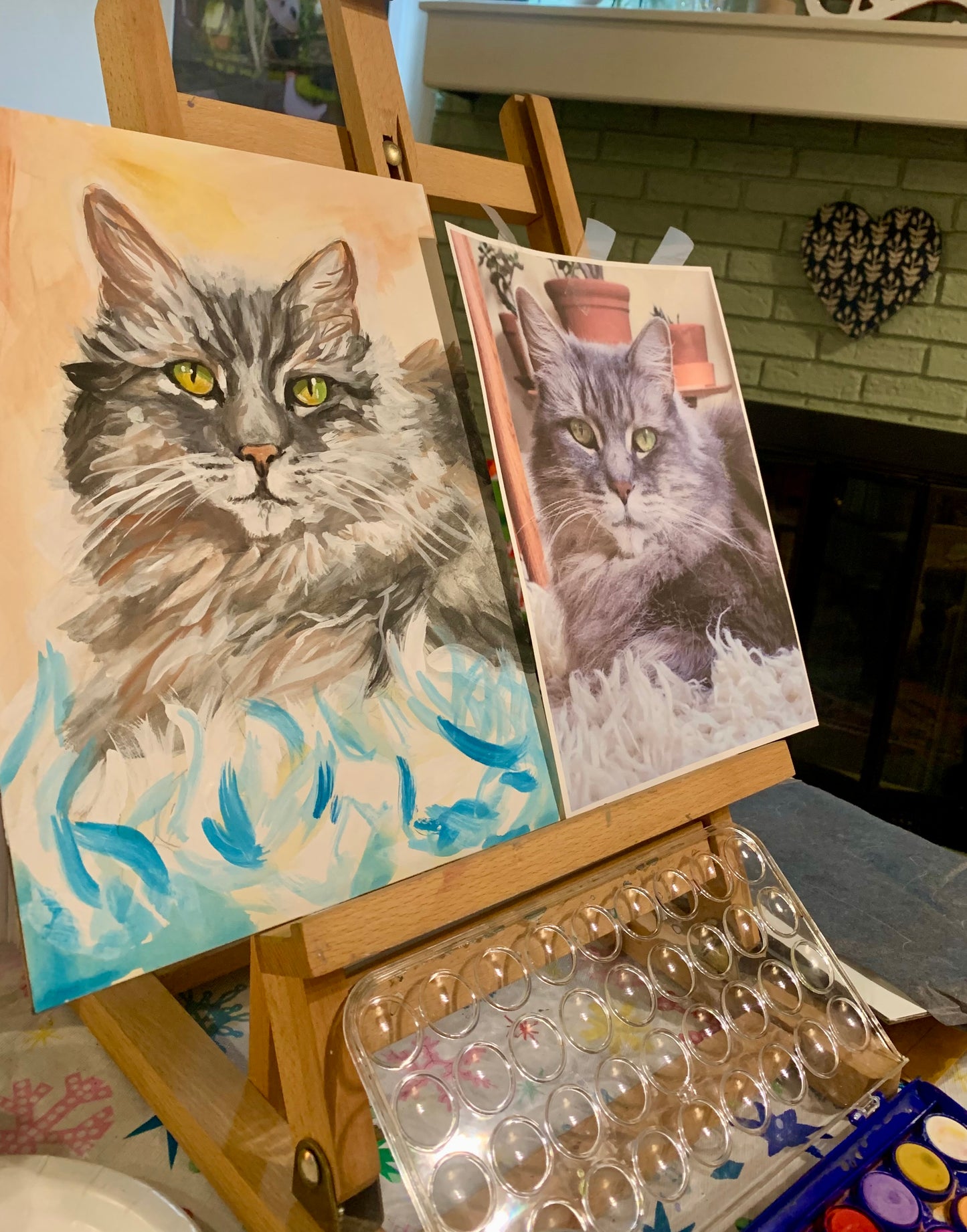 Custom Order- Pet Portrait, 12 x 12