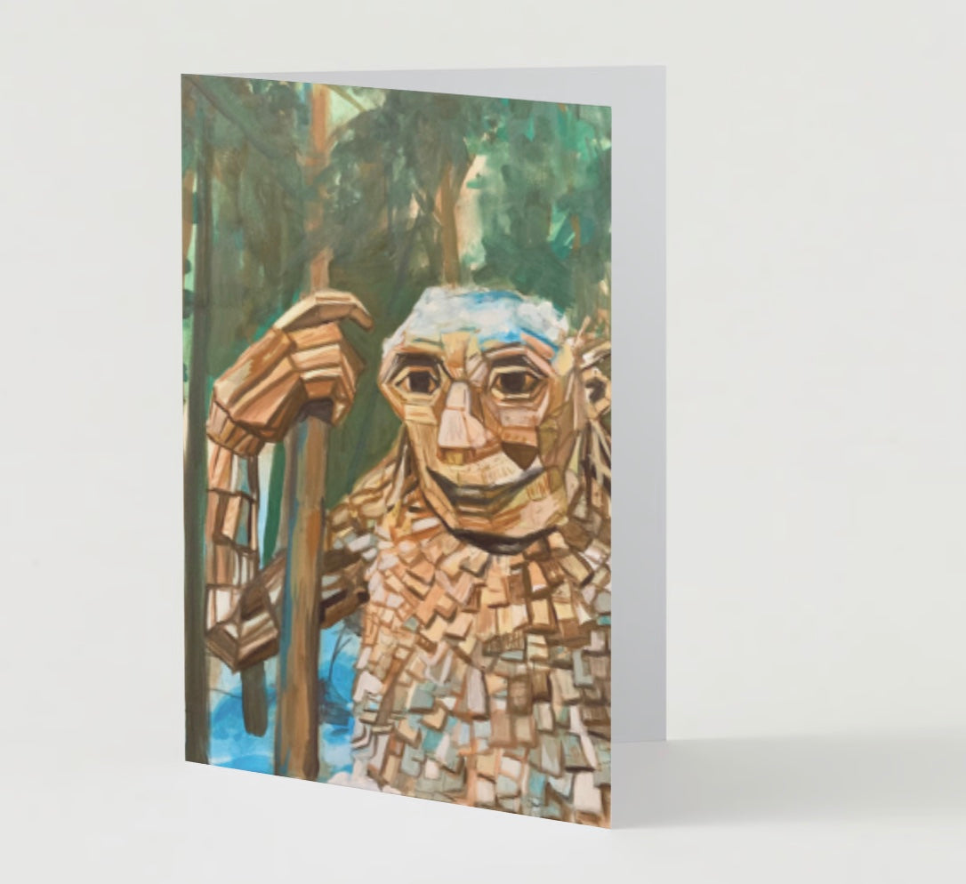 "Breck Troll" Greeting Card