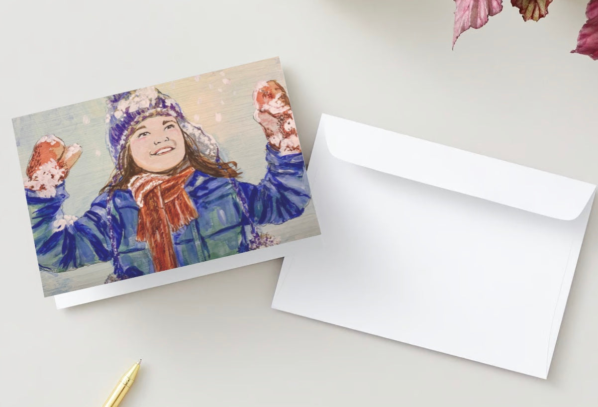 "Let It Snow" Winter Greeting Card