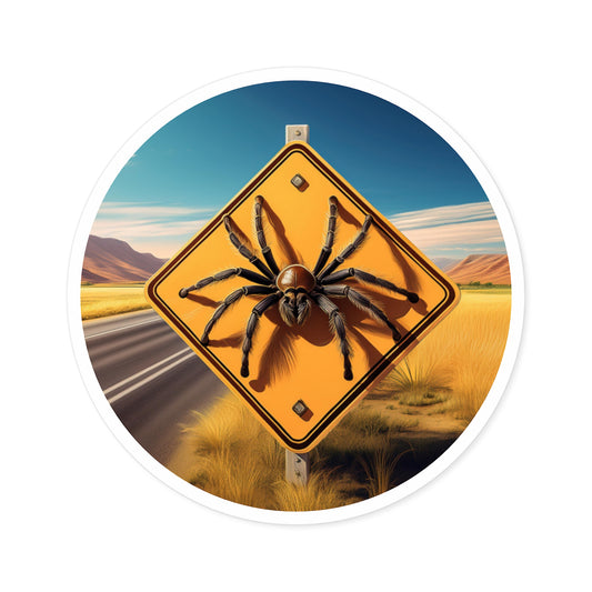 Tarantula Crossing Sticker