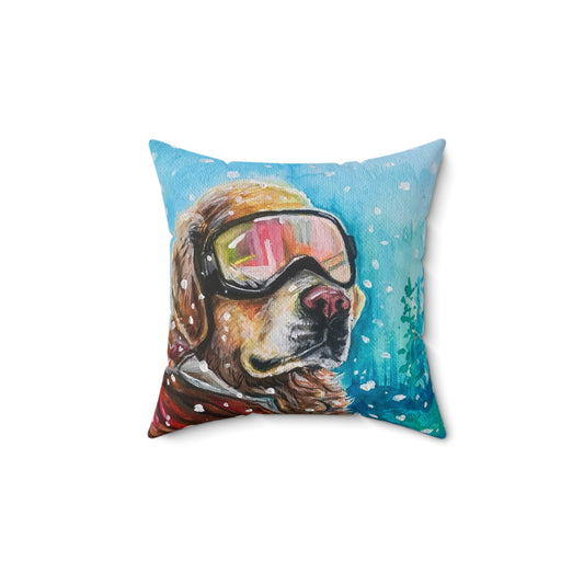 "Ski Patrol"- Square Pillow