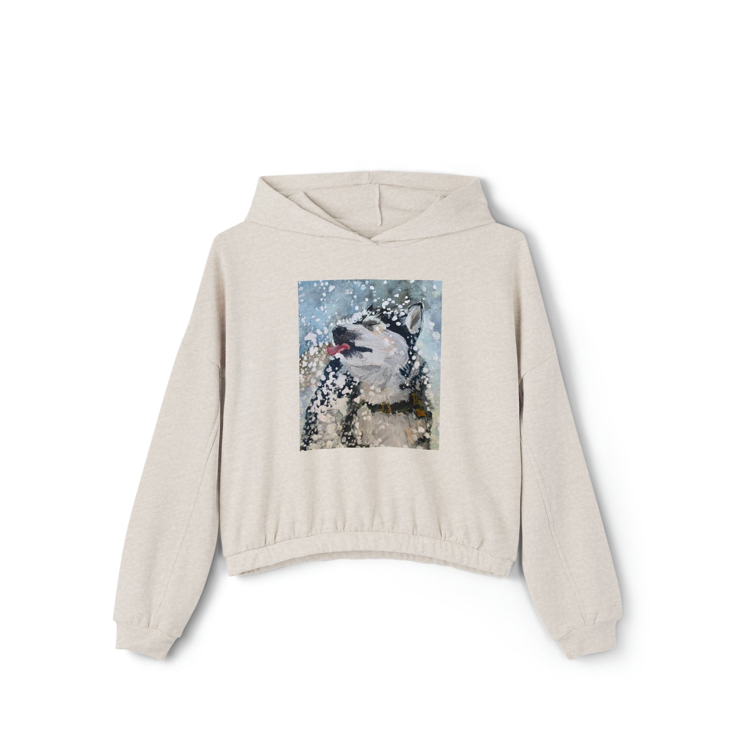 Catching Snow- Cinched Bottom Hoodie