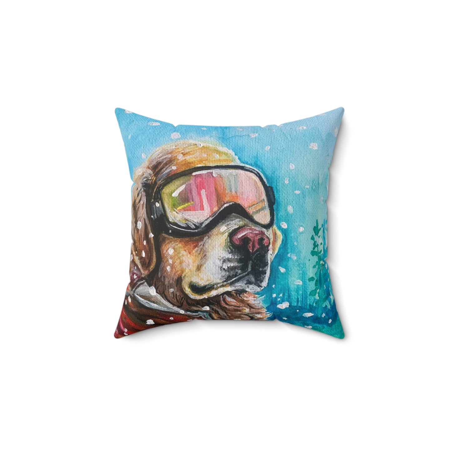 "Ski Patrol"- Square Pillow