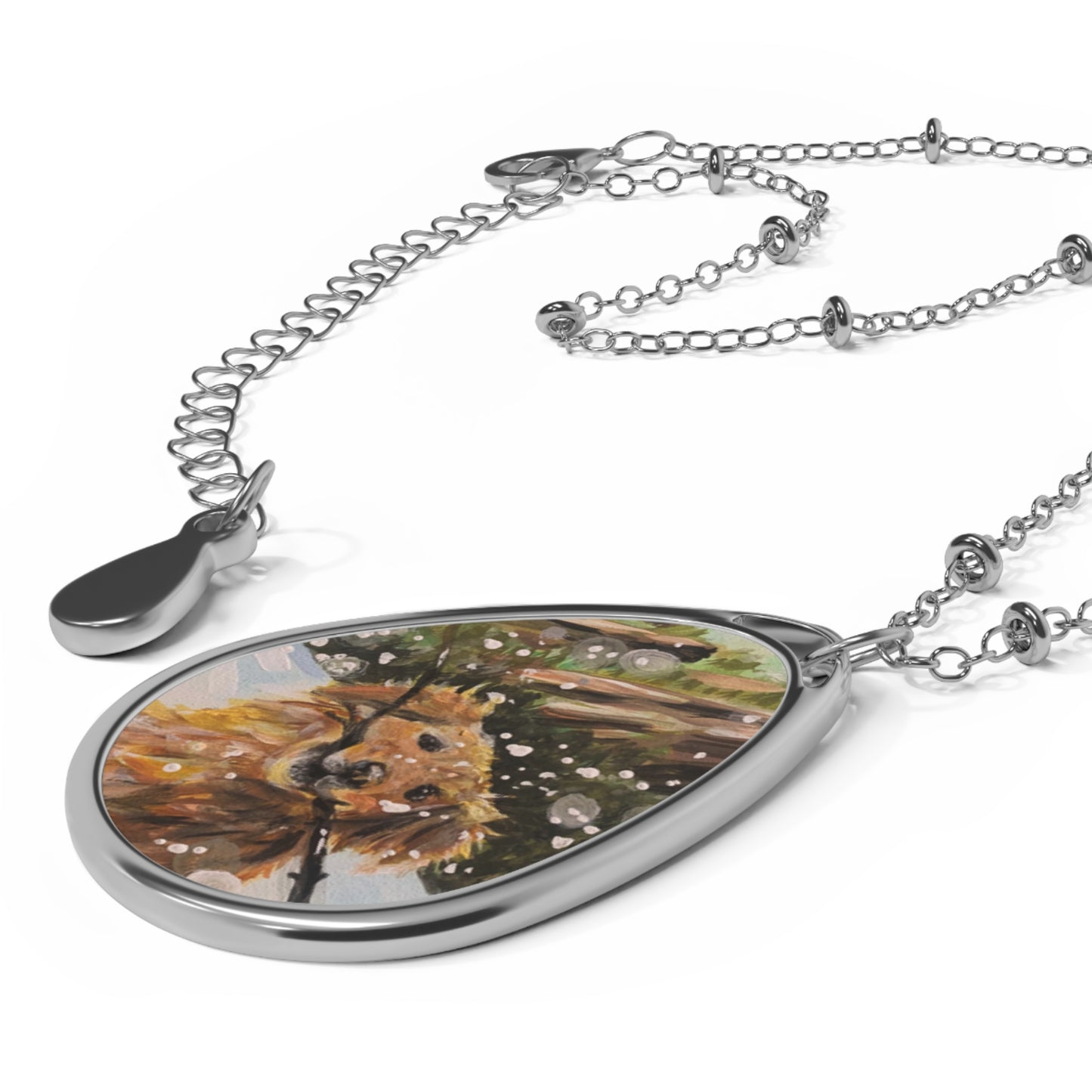 Golden Flatirons- Oval Necklace