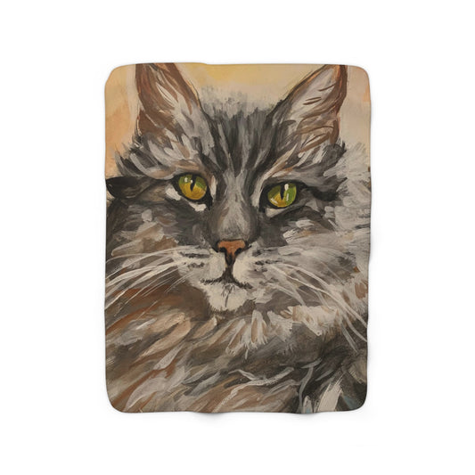 Maine Coon- Sherpa Fleece Blanket
