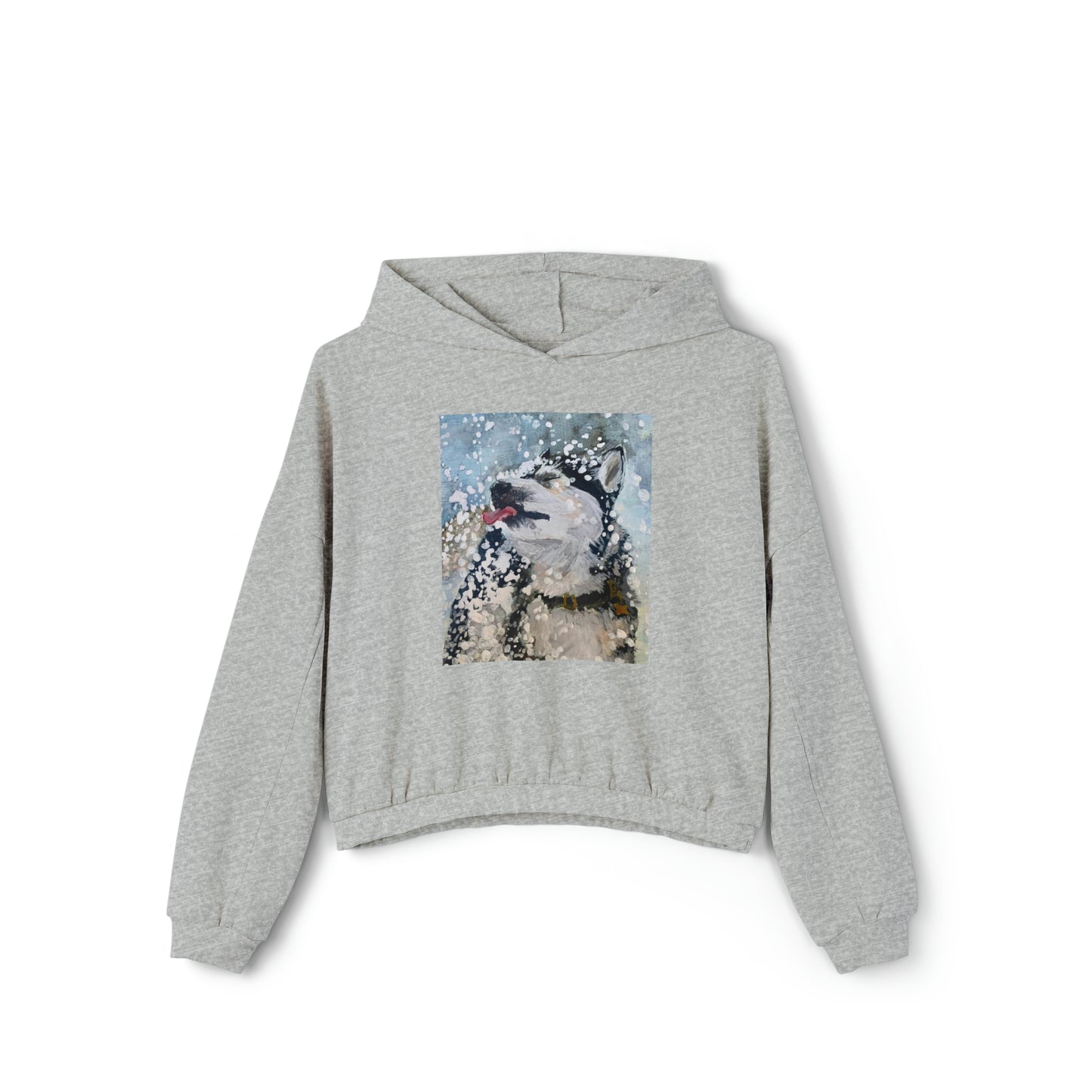 Catching Snow- Cinched Bottom Hoodie