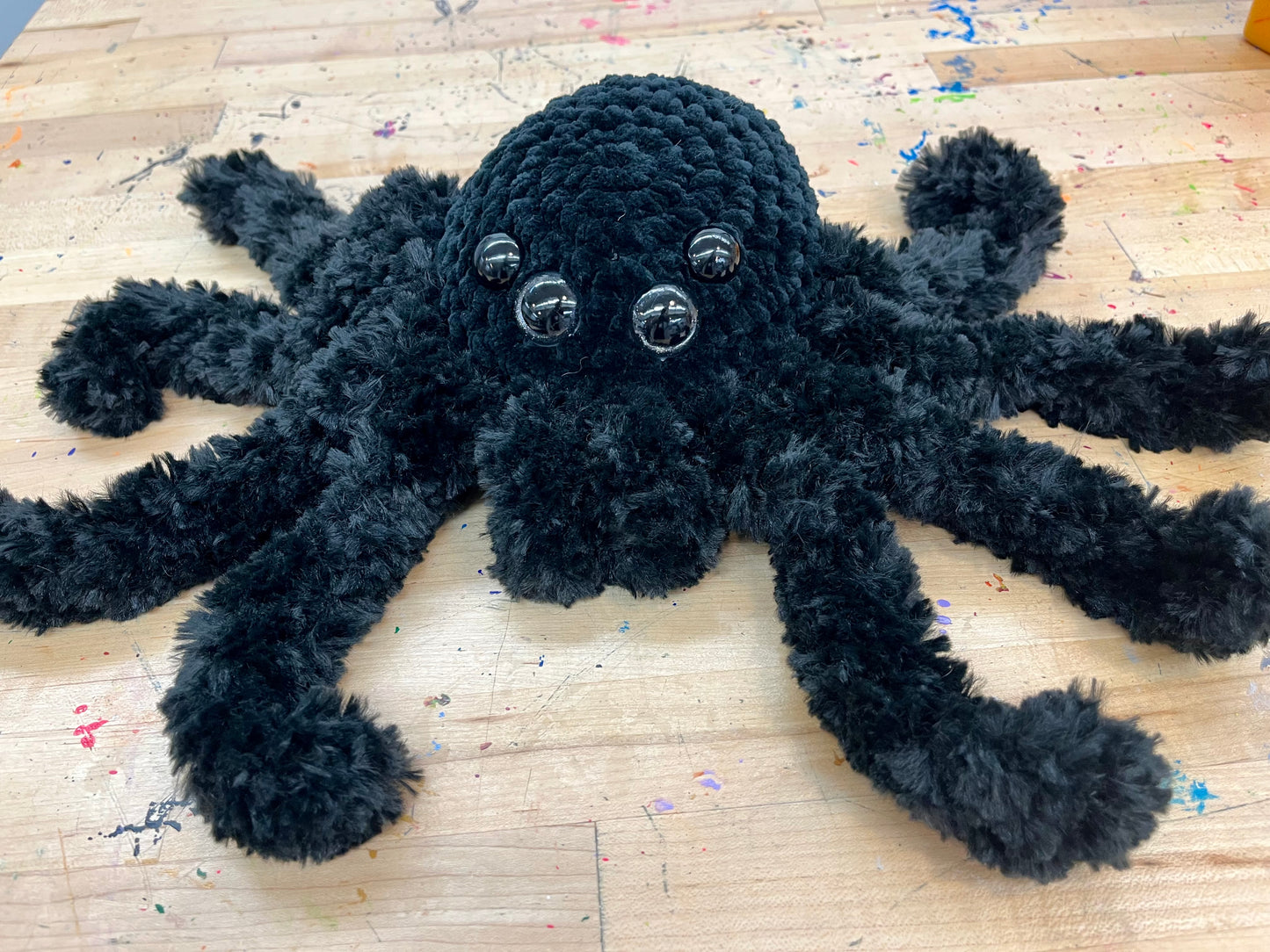 Hand Crocheted Furry Spider