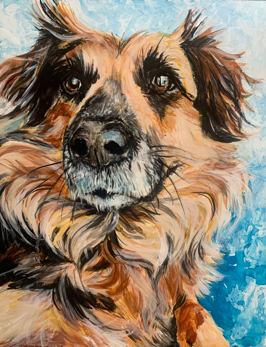 Custom Order- Pet Portrait, 12 x 16