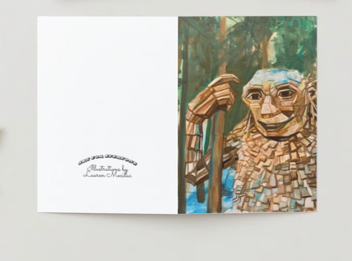 "Breck Troll" Greeting Card