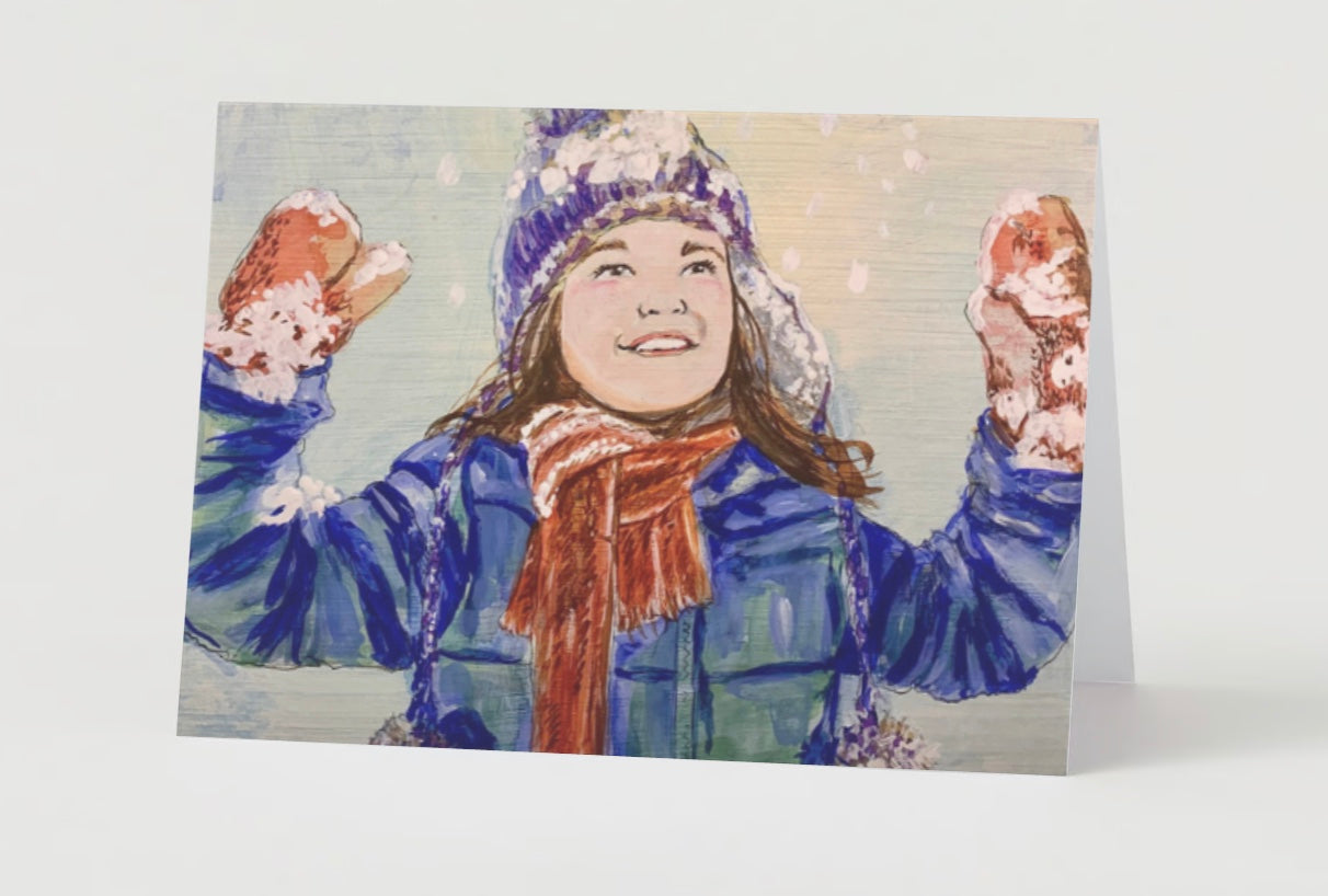 "Let It Snow" Winter Greeting Card